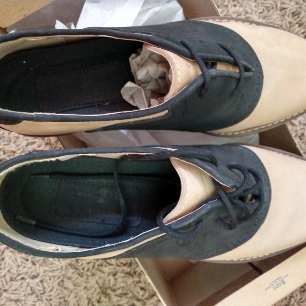 Duck Head Black and Cream Women's Shoes
